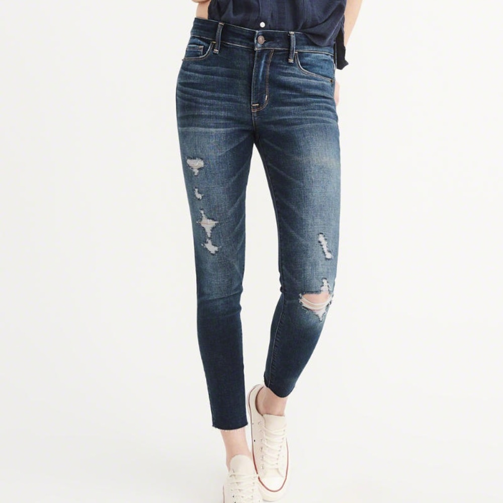 NWT Abercrombie & Fitch Harper low rise ankle jean